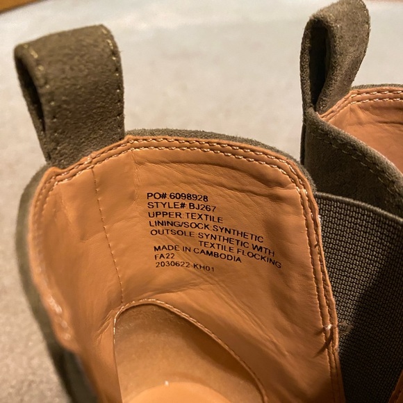 J.Crew Factory Frosty Olive Ankle Boots - only worn once - Picture 2 of 4